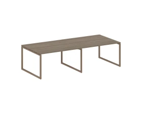 Перег. стол (2 столешницы) на О-образном м/к 2800x1235x750 Метал Систем Куатро 4х4 / Metal System Quattro 4x4 images