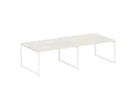 Перег. стол (2 столешницы) на О-образном м/к 2800x1235x750 Метал Систем Куатро 4х4 / Metal System Quattro 4x4 images