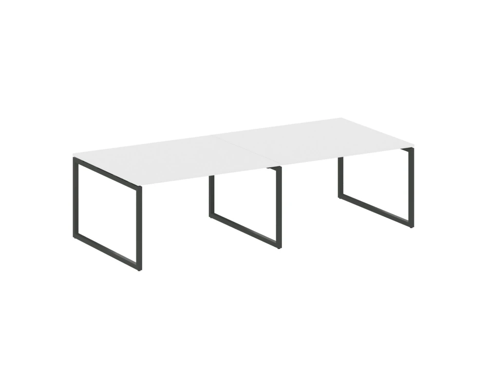 Перег. стол (2 столешницы) на О-образном м/к 2800x1235x750 Метал Систем Куатро 4х4 / Metal System Quattro 4x4