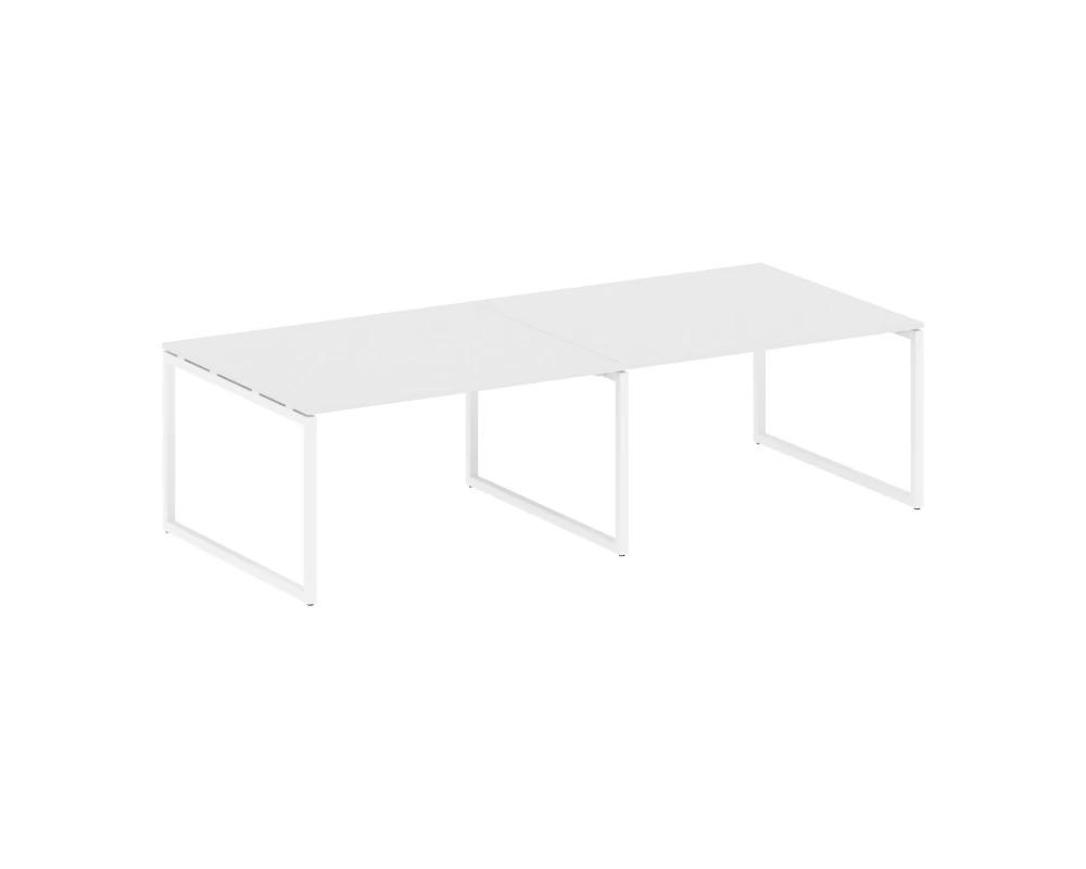 Перег. стол (2 столешницы) на О-образном м/к 2800x1235x750 Метал Систем Куатро 4х4 / Metal System Quattro 4x4