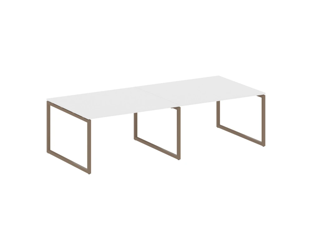 Перег. стол (2 столешницы) на О-образном м/к 2800x1235x750 Метал Систем Куатро 4х4 / Metal System Quattro 4x4