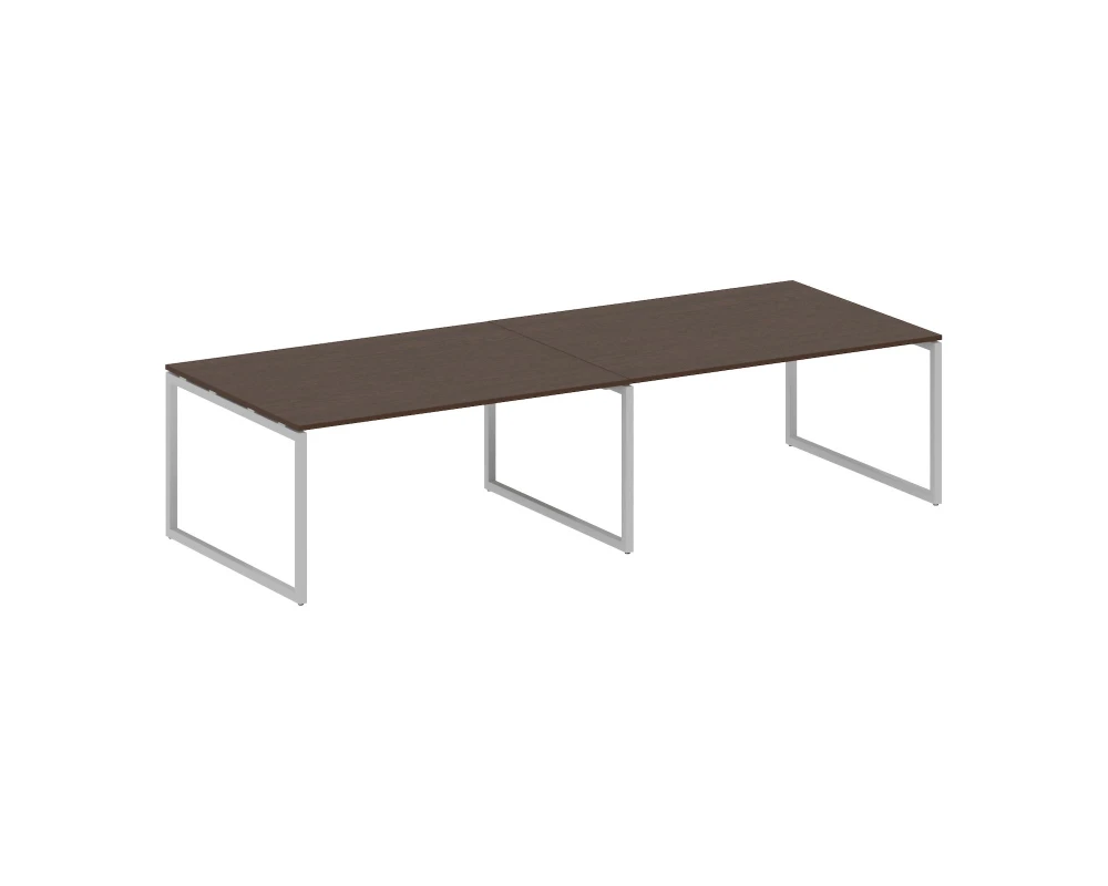 Перег. стол (2 столешницы) на О-образном м/к 3200x1235x750 Метал Систем Куатро 4х4 / Metal System Quattro 4x4