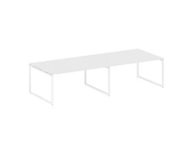 Перег. стол (2 столешницы) на О-образном м/к 3200x1235x750 Метал Систем Куатро 4х4 / Metal System Quattro 4x4 images