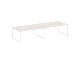 Перег. стол (2 столешницы) на О-образном м/к 3600x1235x750 Метал Систем Куатро 4х4 / Metal System Quattro 4x4 images