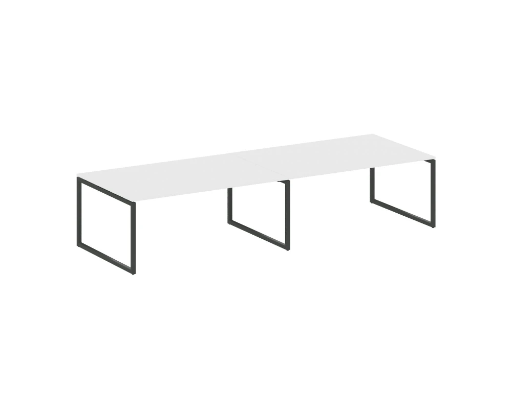 Перег. стол (2 столешницы) на О-образном м/к 3600x1235x750 Метал Систем Куатро 4х4 / Metal System Quattro 4x4