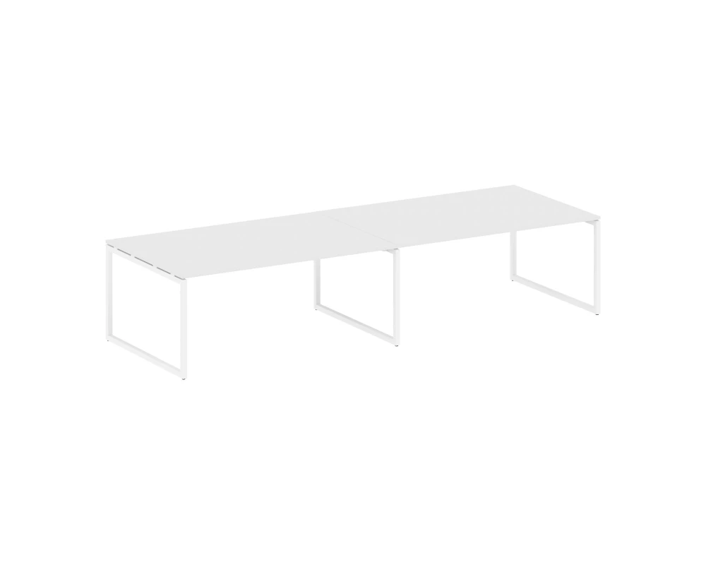 Перег. стол (2 столешницы) на О-образном м/к 3600x1235x750 Метал Систем Куатро 4х4 / Metal System Quattro 4x4