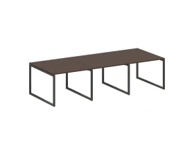 Перег. стол (3 столешницы) на О-оразном м/к 3000x1235x750 Метал Систем Куатро 4х4 / Metal System Quattro 4x4 images