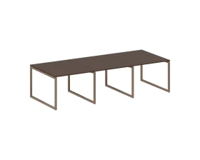 Перег. стол (3 столешницы) на О-оразном м/к 3000x1235x750 Метал Систем Куатро 4х4 / Metal System Quattro 4x4 images