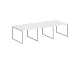 Перег. стол (3 столешницы) на О-оразном м/к 3000x1235x750 Метал Систем Куатро 4х4 / Metal System Quattro 4x4 images