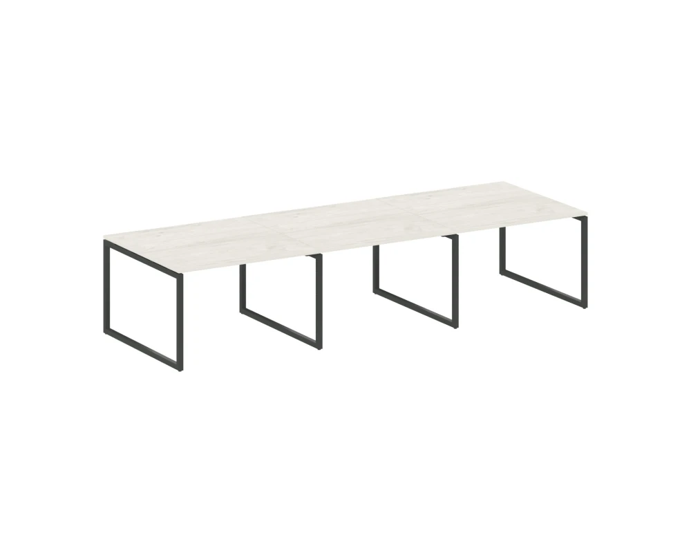 Перег. стол (3 столешницы) на О-оразном м/к 3600x1235x750 Метал Систем Куатро 4х4 / Metal System Quattro 4x4