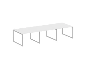 Перег. стол (3 столешницы) на О-оразном м/к 3600x1235x750 Метал Систем Куатро 4х4 / Metal System Quattro 4x4 images