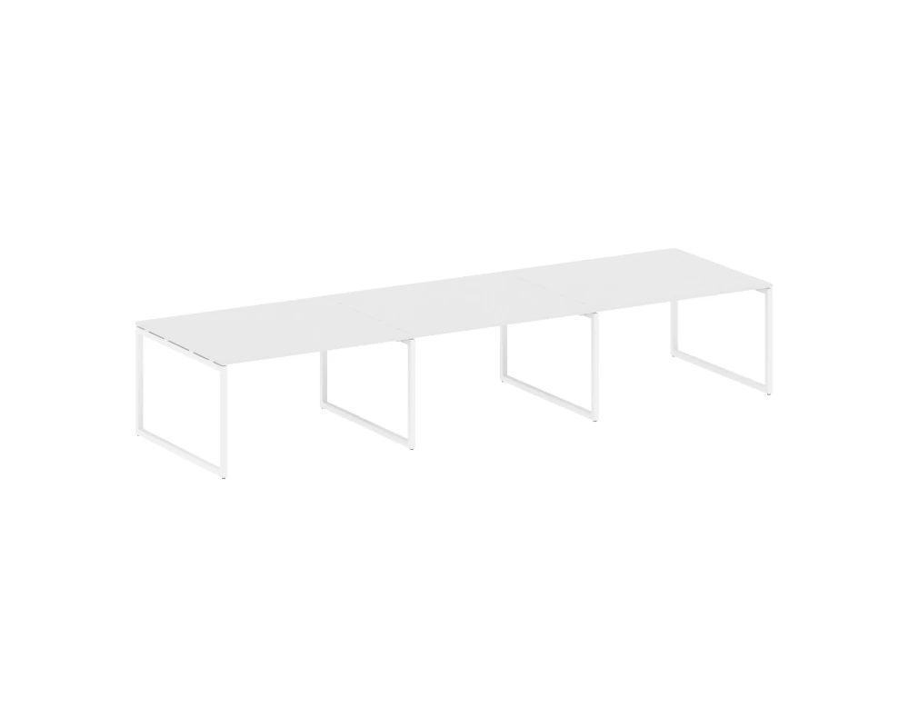 Перег. стол (3 столешницы) на О-оразном м/к 4200x1235x750 Метал Систем Куатро 4х4 / Metal System Quattro 4x4