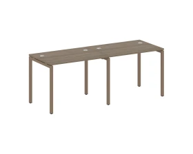 Рабочая станция на 2 места на П-образном м/к 2000x720x750 Метал Систем Куатро 4х4 / Metal System Quattro 4x4 images