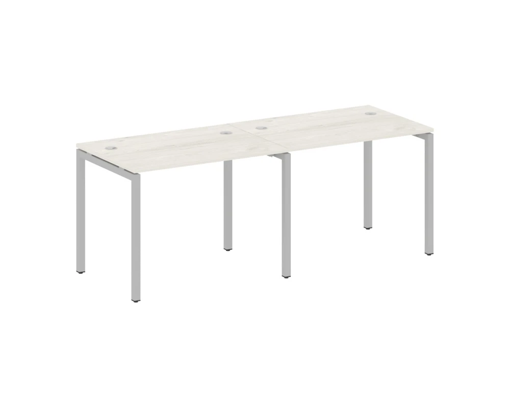 Рабочая станция на 2 места на П-образном м/к 2000x720x750 Метал Систем Куатро 4х4 / Metal System Quattro 4x4