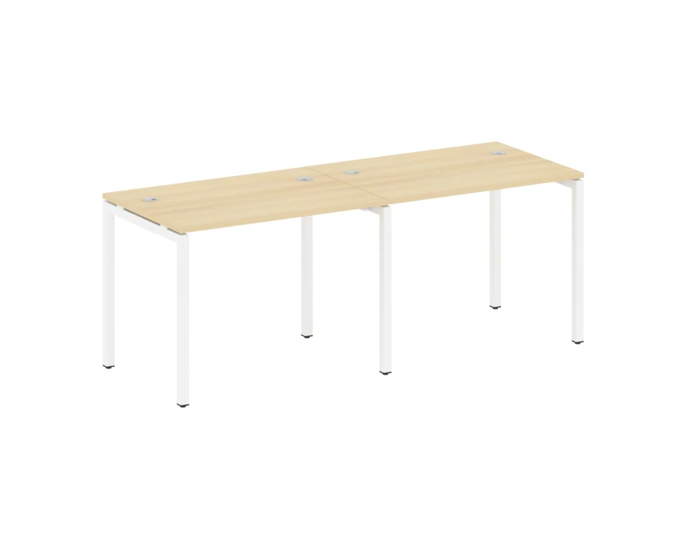 Рабочая станция на 2 места на П-образном м/к 2000x720x750 Метал Систем Куатро 4х4 / Metal System Quattro 4x4