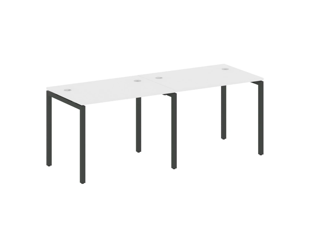 Рабочая станция на 2 места на П-образном м/к 2000x720x750 Метал Систем Куатро 4х4 / Metal System Quattro 4x4