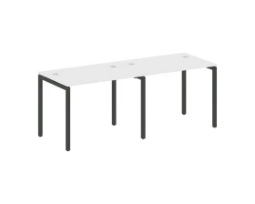 Рабочая станция на 2 места на П-образном м/к 2000x720x750 Метал Систем Куатро 4х4 / Metal System Quattro 4x4 images