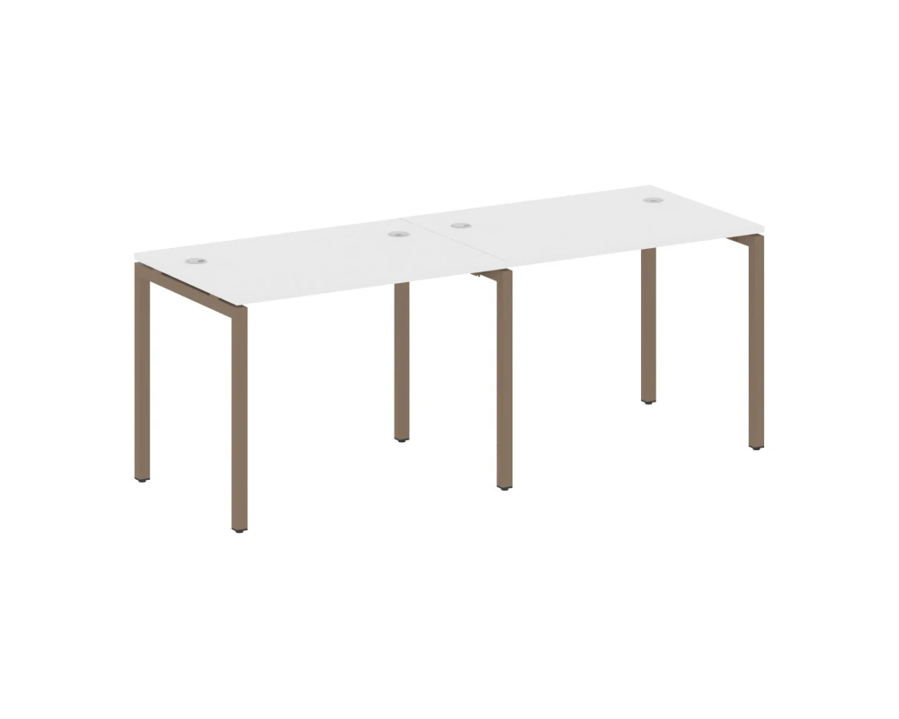 Рабочая станция на 2 места на П-образном м/к 2000x720x750 Метал Систем Куатро 4х4 / Metal System Quattro 4x4