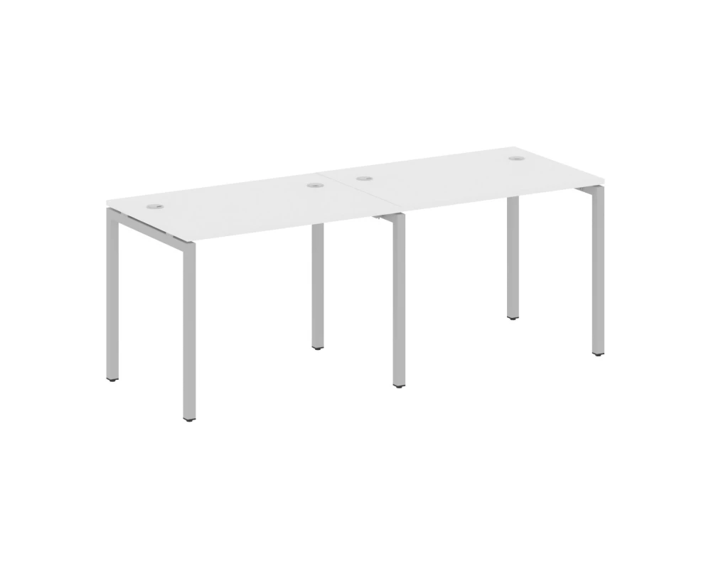 Рабочая станция на 2 места на П-образном м/к 2000x720x750 Метал Систем Куатро 4х4 / Metal System Quattro 4x4