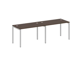 Рабочая станция на 2 места на П-образном м/к 2400x720x750 Метал Систем Куатро 4х4 / Metal System Quattro 4x4 images