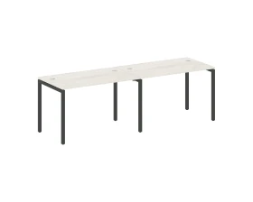 Рабочая станция на 2 места на П-образном м/к 2400x720x750 Метал Систем Куатро 4х4 / Metal System Quattro 4x4 images