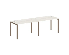 Рабочая станция на 2 места на П-образном м/к 2400x720x750 Метал Систем Куатро 4х4 / Metal System Quattro 4x4 images