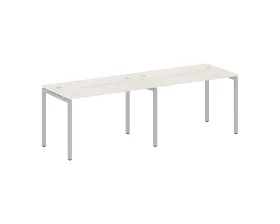 Рабочая станция на 2 места на П-образном м/к 2400x720x750 Метал Систем Куатро 4х4 / Metal System Quattro 4x4 images