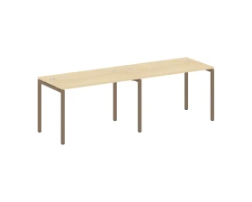 Рабочая станция на 2 места на П-образном м/к 2400x720x750 Метал Систем Куатро 4х4 / Metal System Quattro 4x4 images