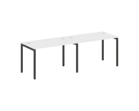 Рабочая станция на 2 места на П-образном м/к 2400x720x750 Метал Систем Куатро 4х4 / Metal System Quattro 4x4 images