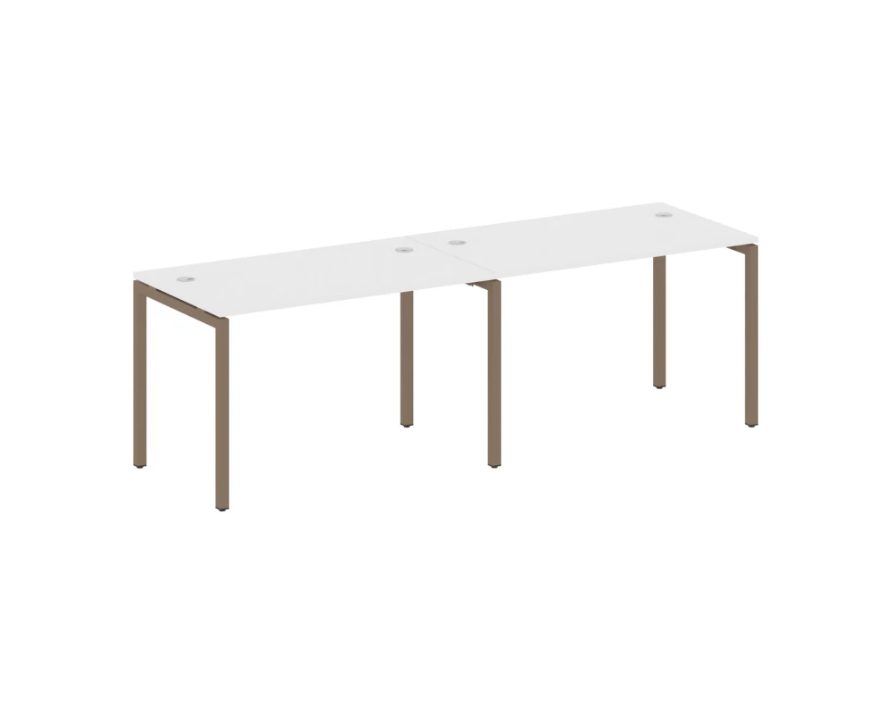 Рабочая станция на 2 места на П-образном м/к 2400x720x750 Метал Систем Куатро 4х4 / Metal System Quattro 4x4