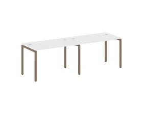 Рабочая станция на 2 места на П-образном м/к 2400x720x750 Метал Систем Куатро 4х4 / Metal System Quattro 4x4 images