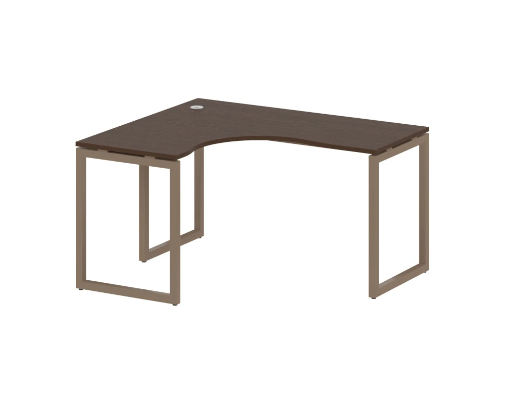 Стол криволинейный левый на О-образном м/к 1400x1200x750 Метал Систем Куатро 4х4 / Metal System Quattro 4x4