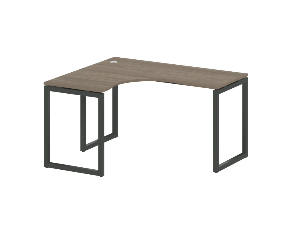 Стол криволинейный левый на О-образном м/к 1400x1200x750 Метал Систем Куатро 4х4 / Metal System Quattro 4x4