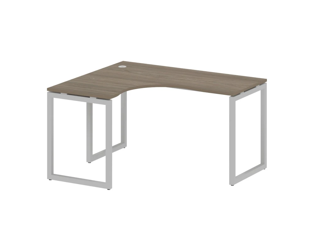 Стол криволинейный левый на О-образном м/к 1400x1200x750 Метал Систем Куатро 4х4 / Metal System Quattro 4x4