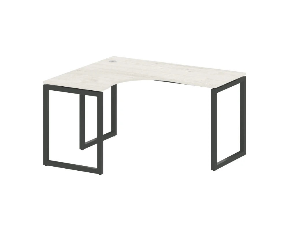 Стол криволинейный левый на О-образном м/к 1400x1200x750 Метал Систем Куатро 4х4 / Metal System Quattro 4x4