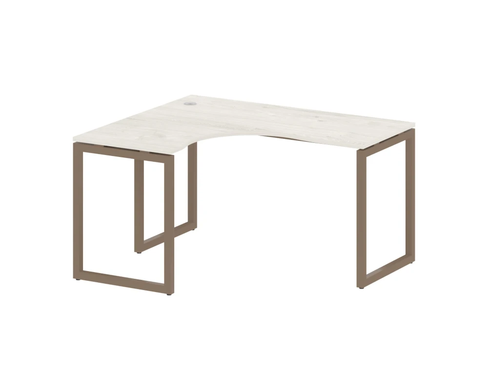 Стол криволинейный левый на О-образном м/к 1400x1200x750 Метал Систем Куатро 4х4 / Metal System Quattro 4x4