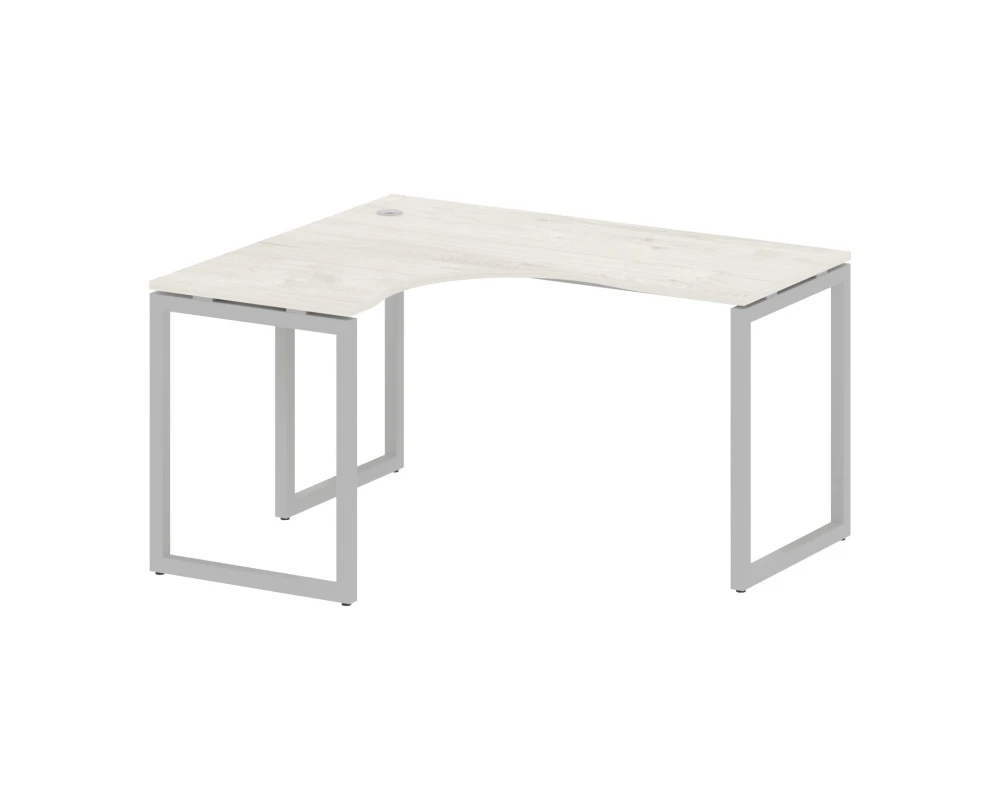 Стол криволинейный левый на О-образном м/к 1400x1200x750 Метал Систем Куатро 4х4 / Metal System Quattro 4x4