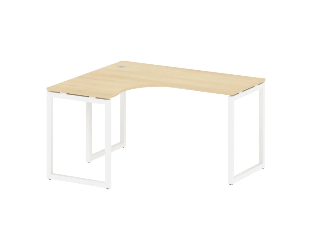 Стол криволинейный левый на О-образном м/к 1400x1200x750 Метал Систем Куатро 4х4 / Metal System Quattro 4x4