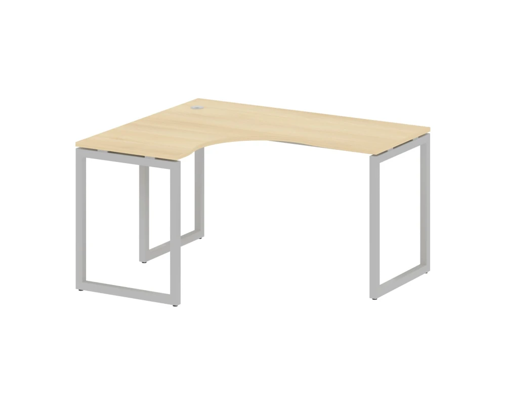 Стол криволинейный левый на О-образном м/к 1400x1200x750 Метал Систем Куатро 4х4 / Metal System Quattro 4x4