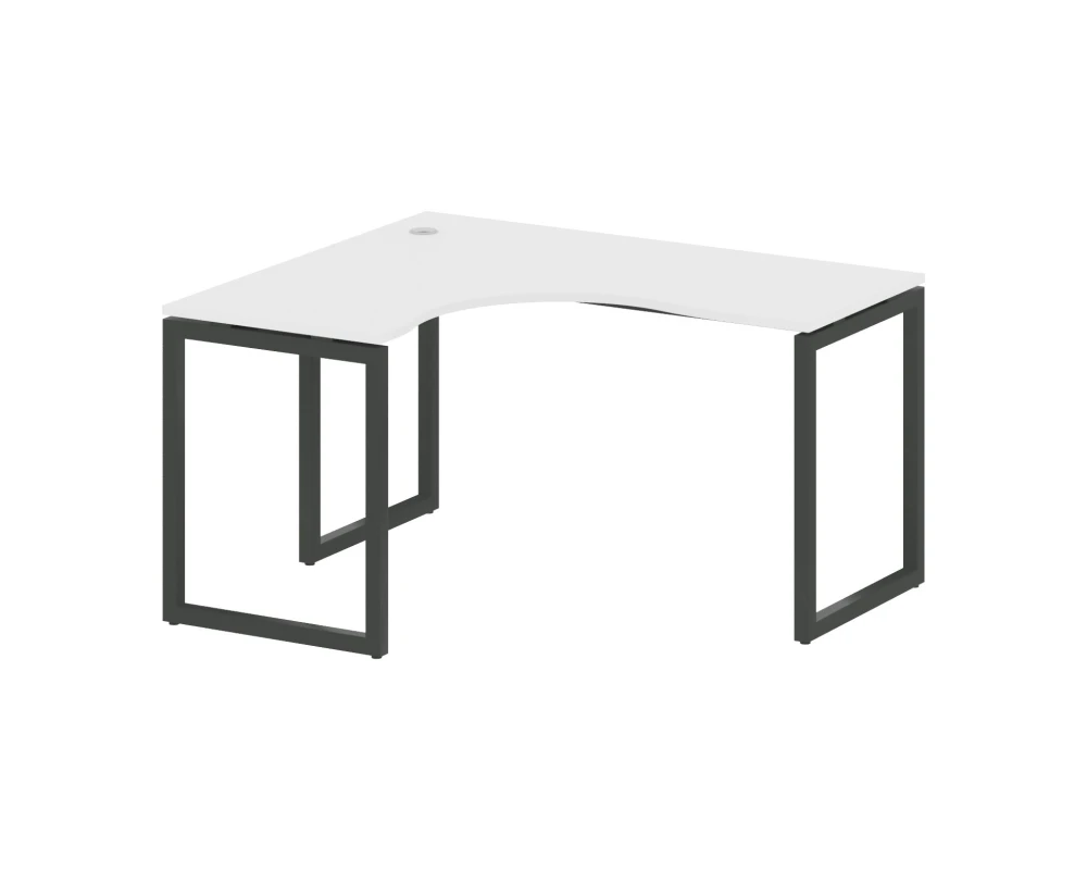 Стол криволинейный левый на О-образном м/к 1400x1200x750 Метал Систем Куатро 4х4 / Metal System Quattro 4x4