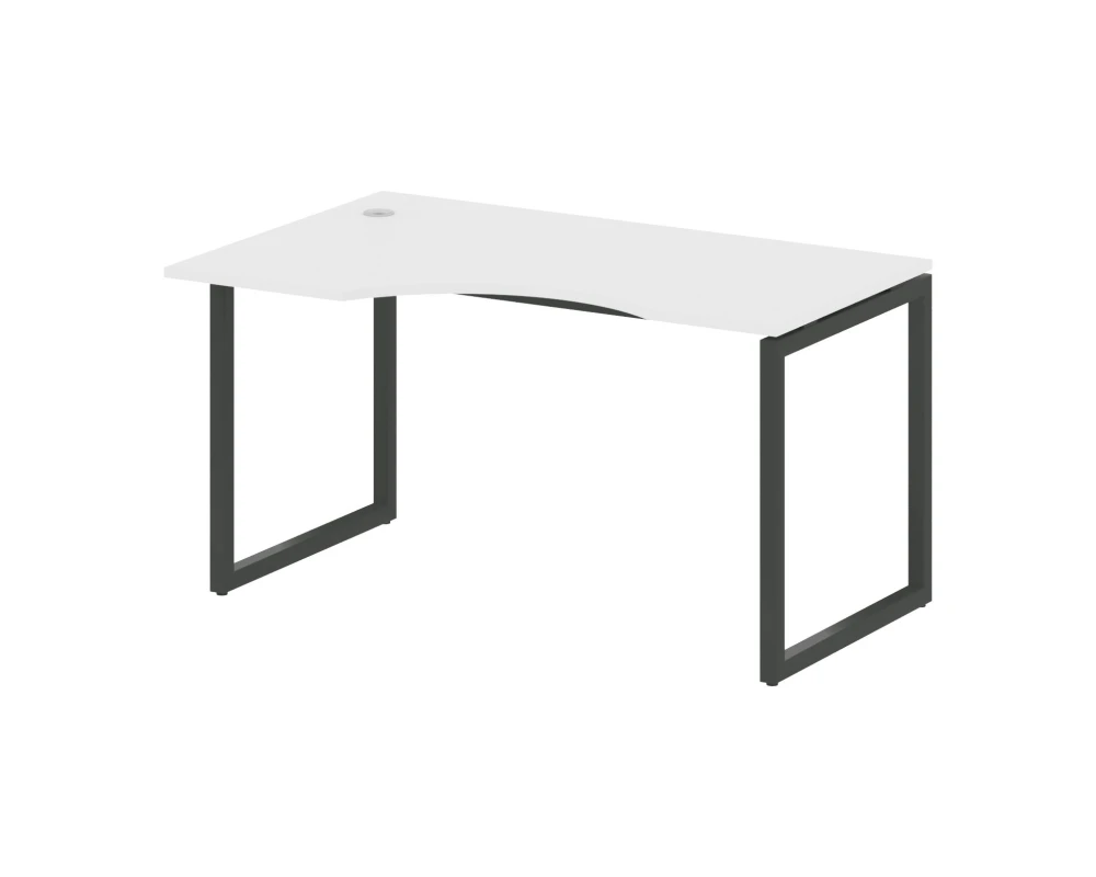 Стол криволинейный левый на О-образном м/к 1400x900x750 Метал Систем Куатро 4х4 / Metal System Quattro 4x4