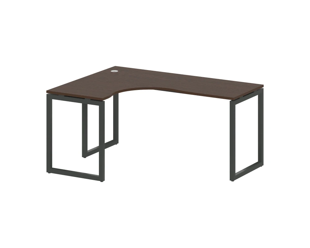 Стол криволинейный левый на О-образном м/к 1600x1200x750 Метал Систем Куатро 4х4 / Metal System Quattro 4x4