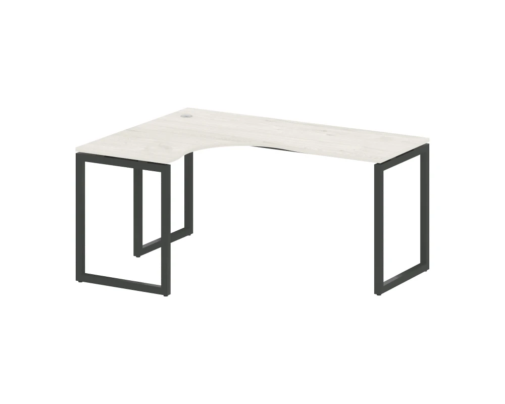 Стол криволинейный левый на О-образном м/к 1600x1200x750 Метал Систем Куатро 4х4 / Metal System Quattro 4x4