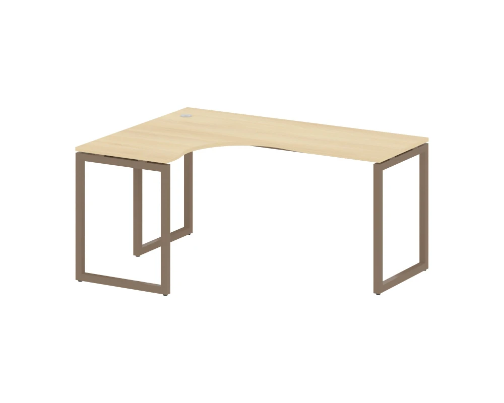 Стол криволинейный левый на О-образном м/к 1600x1200x750 Метал Систем Куатро 4х4 / Metal System Quattro 4x4