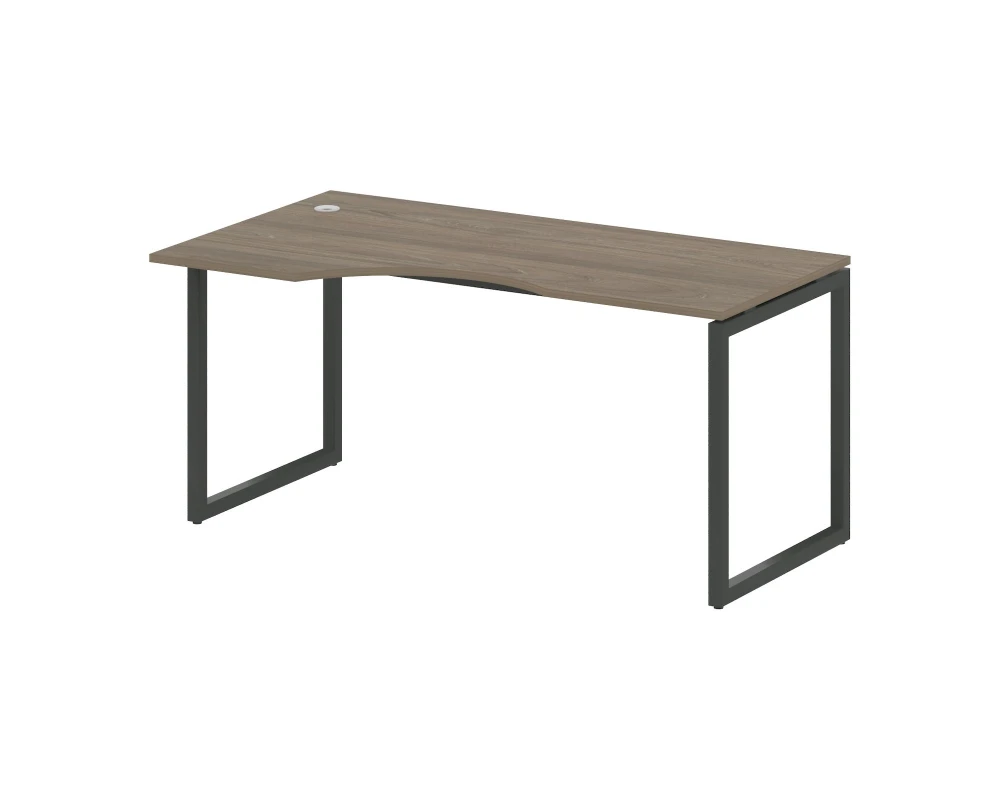 Стол криволинейный левый на О-образном м/к 1600x900x750 Метал Систем Куатро 4х4 / Metal System Quattro 4x4