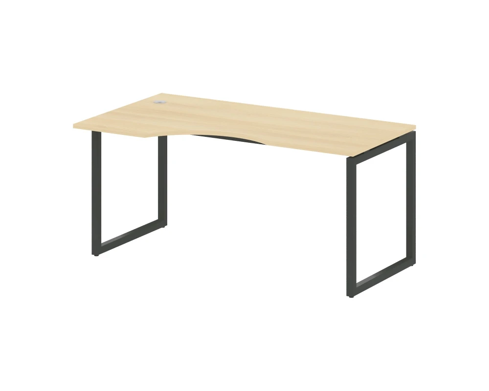 Стол криволинейный левый на О-образном м/к 1600x900x750 Метал Систем Куатро 4х4 / Metal System Quattro 4x4