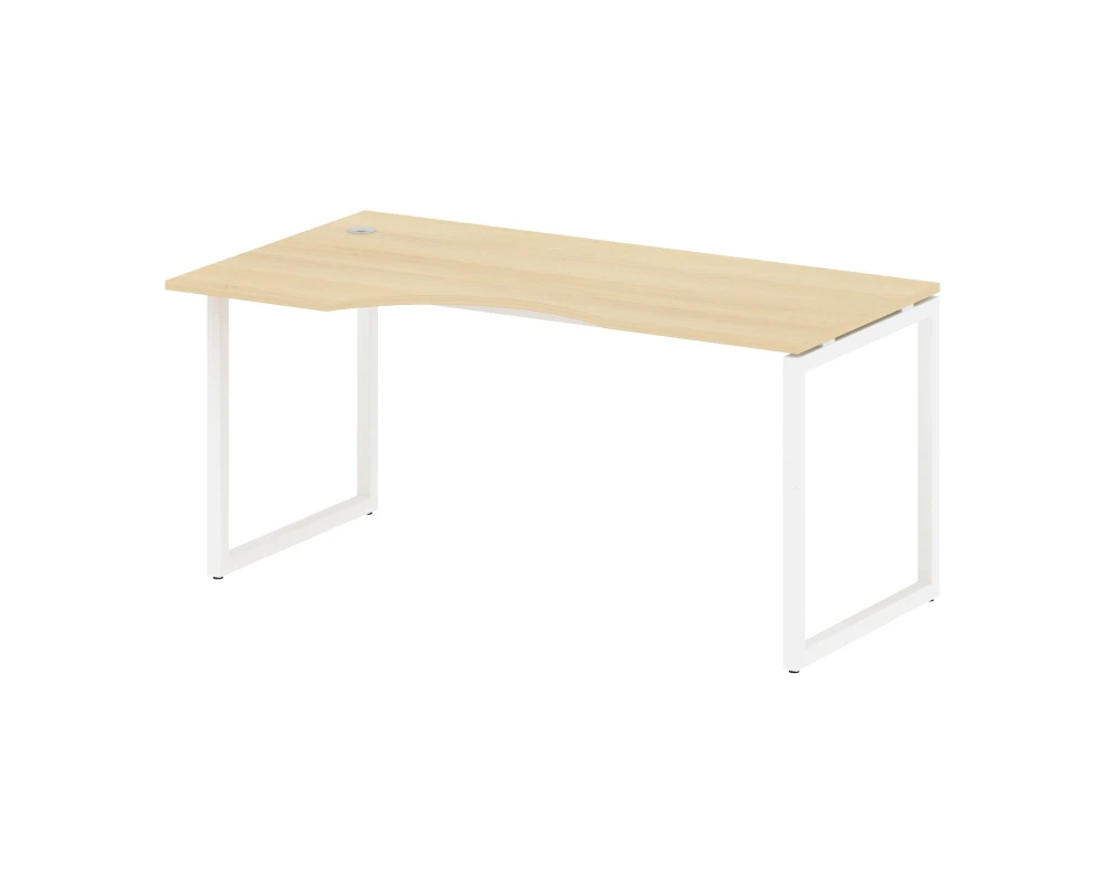 Стол криволинейный левый на О-образном м/к 1600x900x750 Метал Систем Куатро 4х4 / Metal System Quattro 4x4