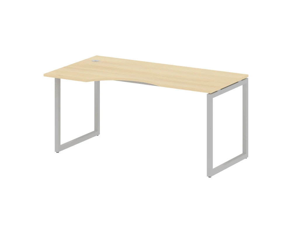 Стол криволинейный левый на О-образном м/к 1600x900x750 Метал Систем Куатро 4х4 / Metal System Quattro 4x4