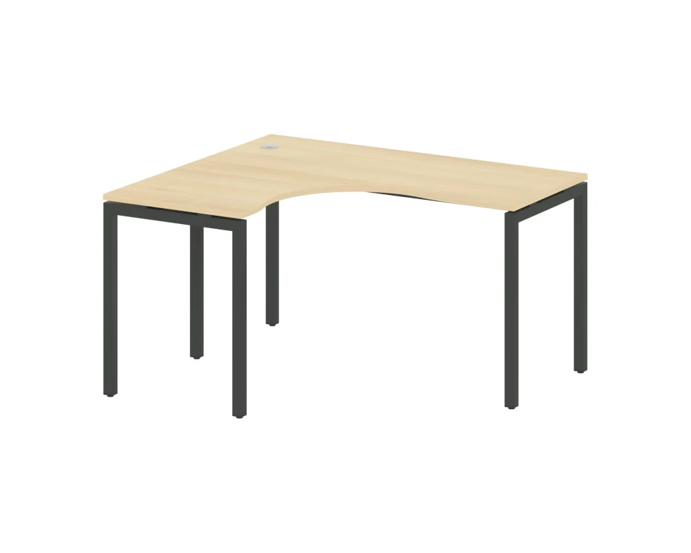 Стол криволинейный левый на П-образном м/к 1400x1200x750 Метал Систем Куатро 4х4 / Metal System Quattro 4x4