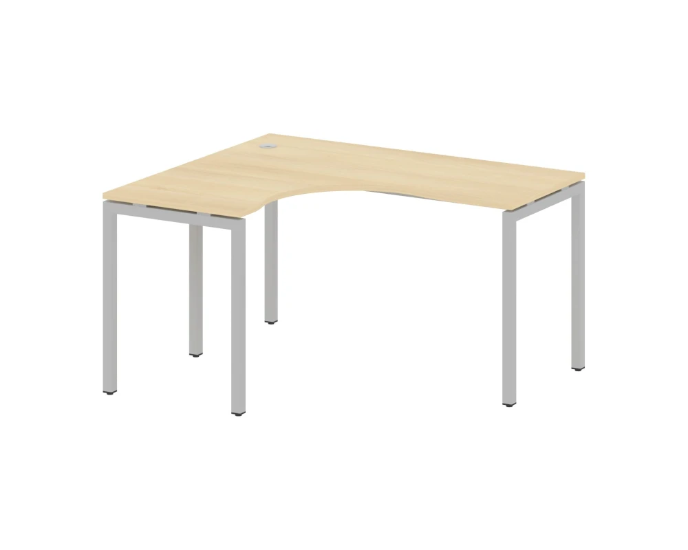 Стол криволинейный левый на П-образном м/к 1400x1200x750 Метал Систем Куатро 4х4 / Metal System Quattro 4x4